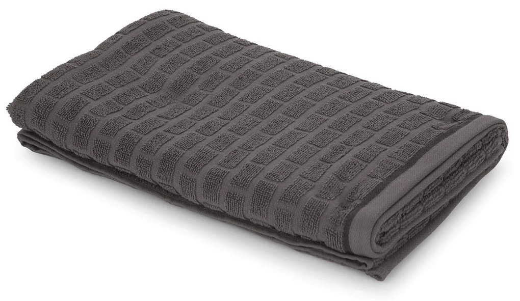 Asciugamano viso cotone Pop Corn Brick grigio scuro