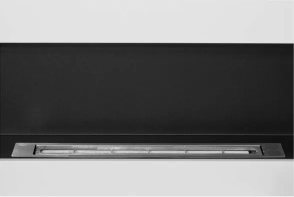 Camino a bioetanolo biocamino da parete Siena bianco L 90 x P 12 x H40