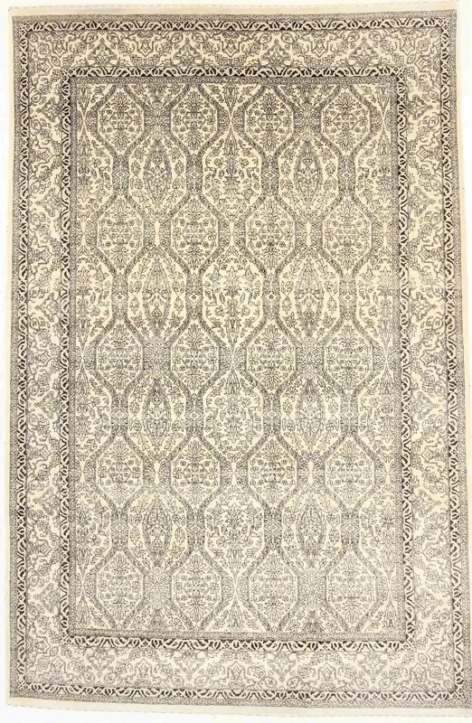 Loribaft Tappeto orientale 200 x 310 Beige (Indian) Annodato A Mano