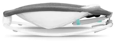 Lionelo - Dondolo vibrante per bambini con melodia PASCAL 2xAA grigio/turchese