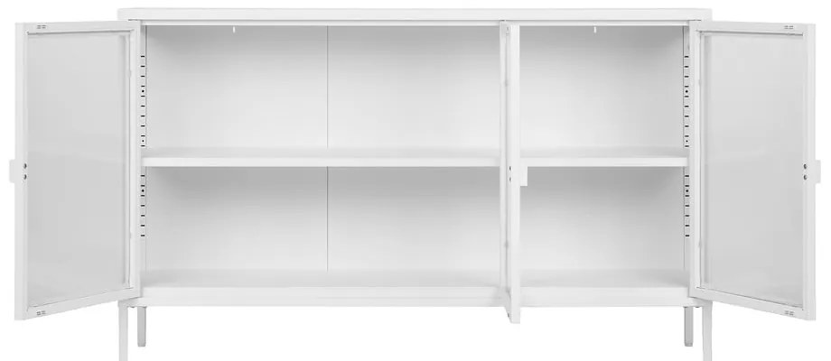 Vetrina in metallo bianco 140x85 cm Brisbane - House Nordic