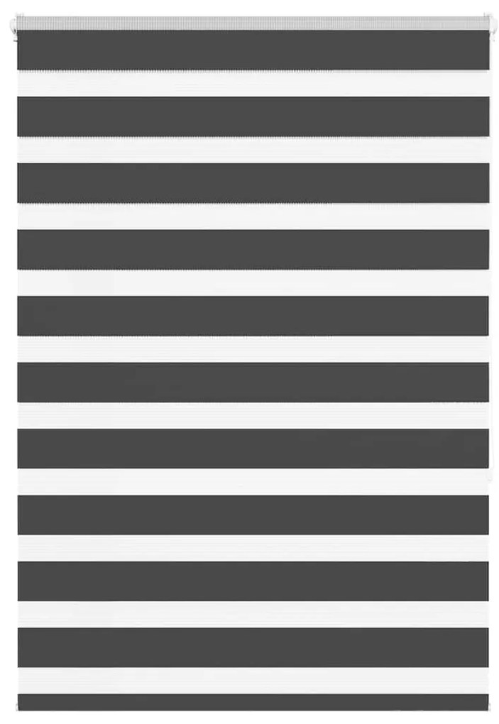 Tenda A Rullo Zebra Nero Larghezza Tessuto 100,9 Cm Poliestere /
