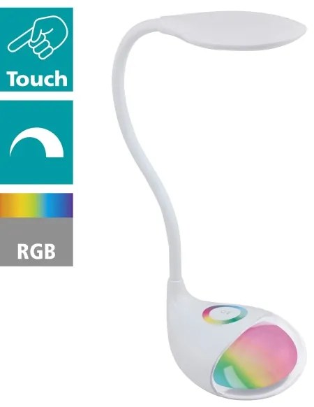Eglo 97078 - Lampada da tavolo LED dimmerabile CABADO 1 LED/2,2W+0,3W/230V RGB