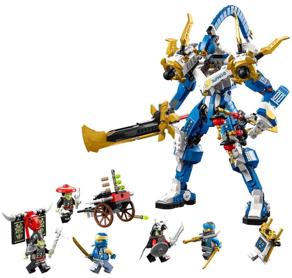 Mech Titano di Jay con personaggi e accessori Lego