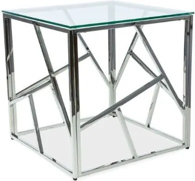Tavolino da caffè Escada B Silver - L 55 x L 55 x H 55 cm