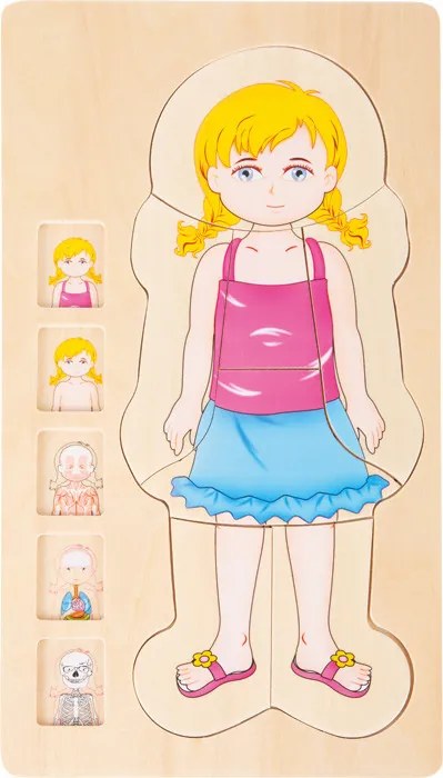 Puzzle di legno - Anatomia della ragazza Emma