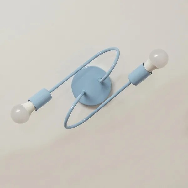 Plafoniera OXFORD 2xE27/15W/230V blu