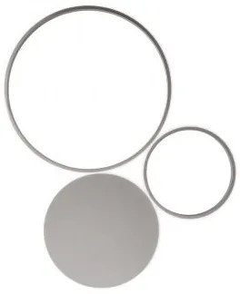 Plafoniera led pois argento pl.pois-silver-pc