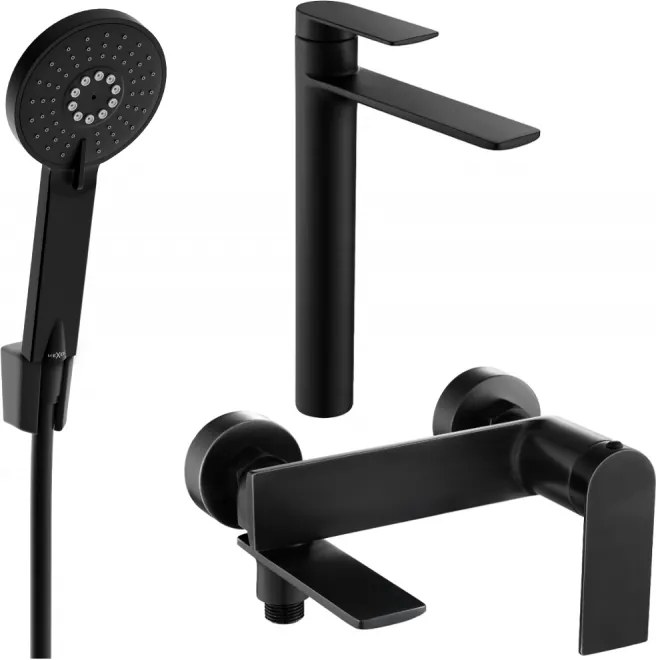 Mexen Zero R40 set da bagno, nero - 71113R40-70
