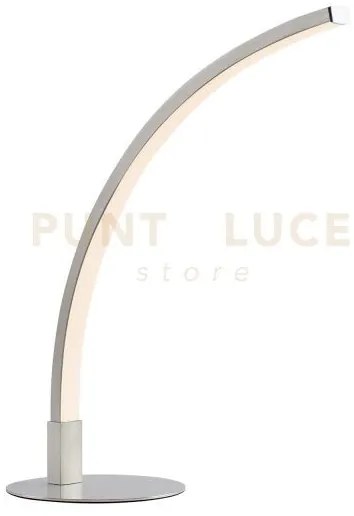 Lampada da tavolo crane - metallo argento satinato