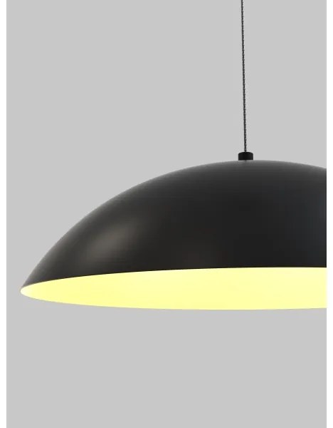 Wofi 6001-104 - Lampadario a sospensione con filo LED dimmerabile ROSCOFF LED/19W/230V nero/oro