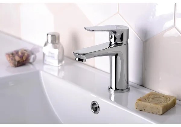 Aqualine - Rubinetto del lavandino LOTTA cromo lucido