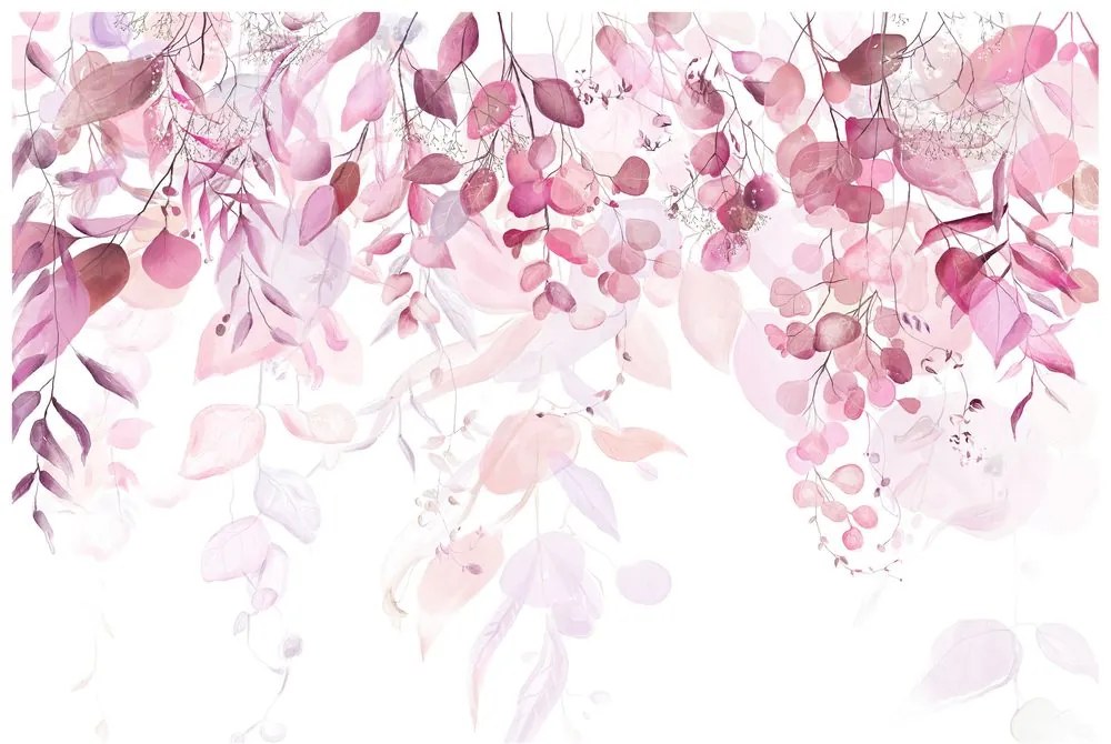 Carta da parati autoadesiva – Tocco delicato della natura in rosa