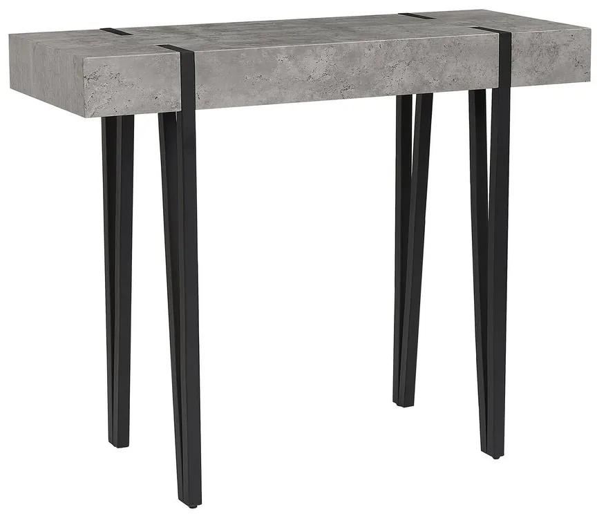Tavolino consolle grigio chiaro 100 x 40 cm ADENA Beliani