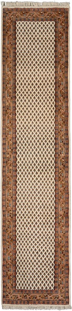 Mir Tappeto orientale 80 x 340 Beige (Indian) Annodato A Mano