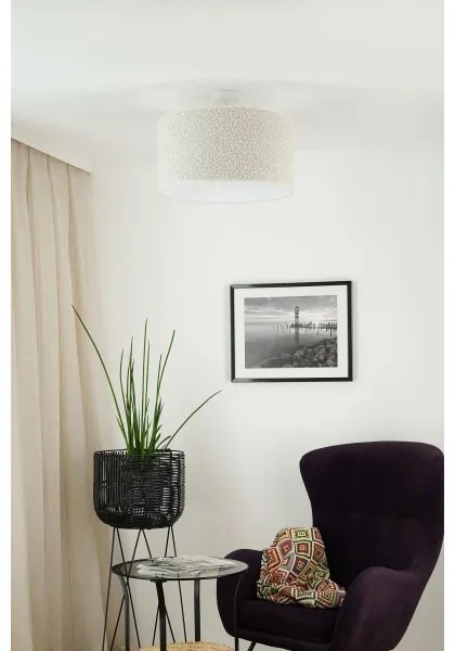 Brilagi - Lampadario a plafone BOUCLE ROLLER 1xE27/15W/230V diametro 45 cm color crema