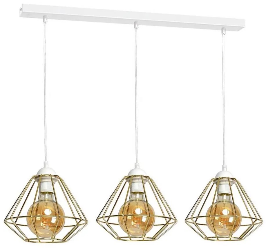 Lampadario a sospensione con filo LUPO 3xE27/60W/230V