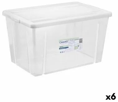 Scatola portaoggetti con coperchio Tontarelli Linea box 54 L 59 x 39 x 33 cm (6 Unità)
