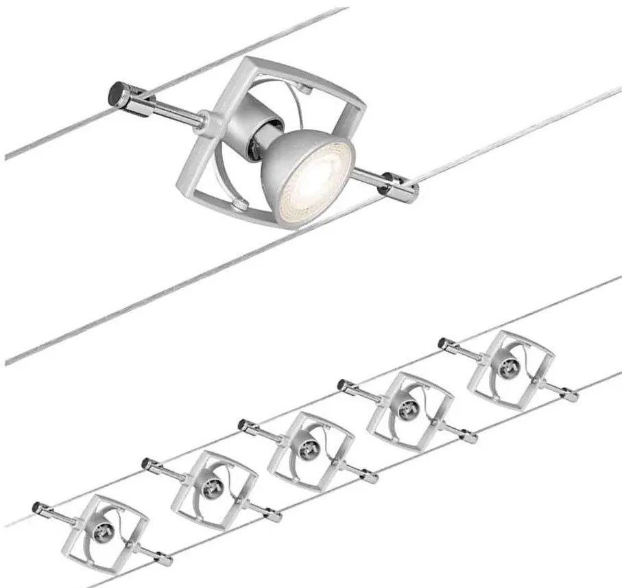 Paulmann 94133 - SET 5xGU5,3/10W Faretto MAC 230V cromo