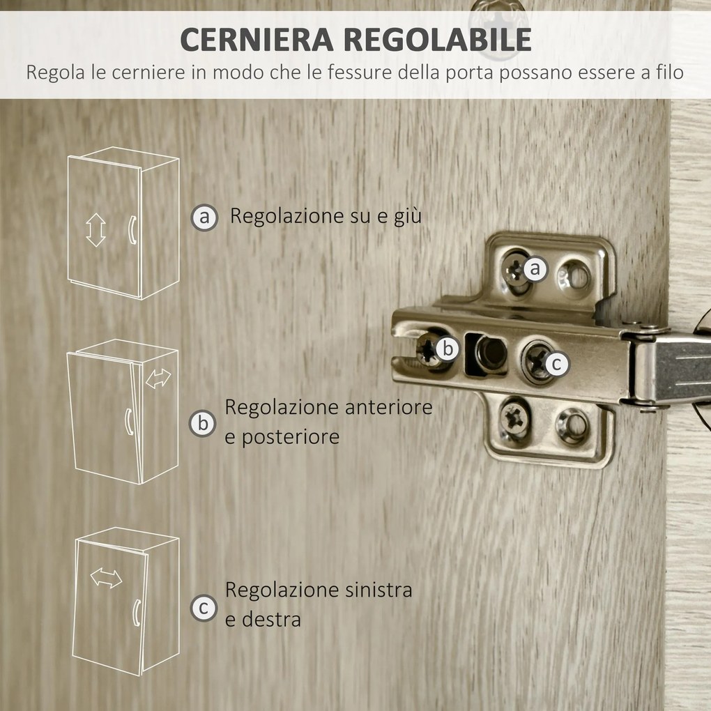 Mobile a Colonna per Bagno 34x34x150 cm 2 Ante 1 Cassetto Color Legno...
