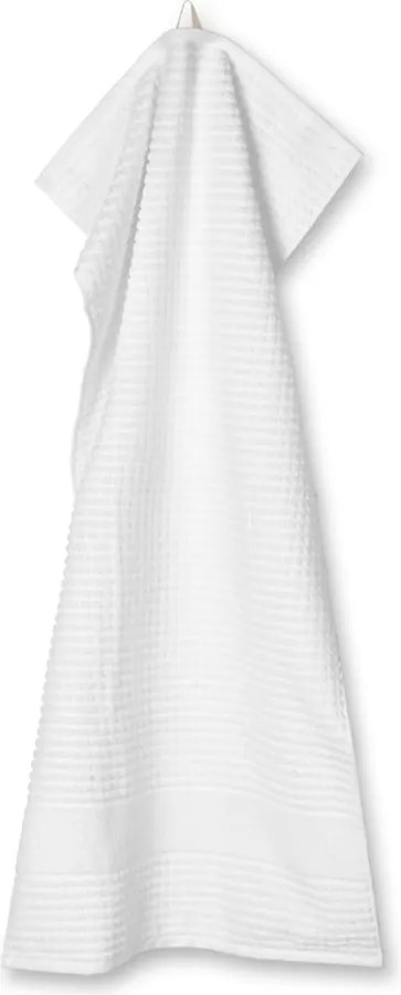 Asciugamano tipo terry bianco in cotone organico 50x100 cm Check – JUNA