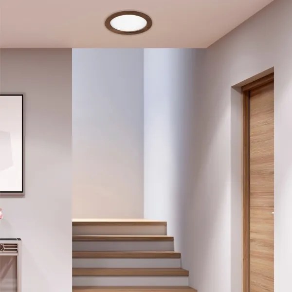 Lampada LED da incasso WOODY SPOT LED/23,5W/230V 4000K ciliegio ø 23,5 cm