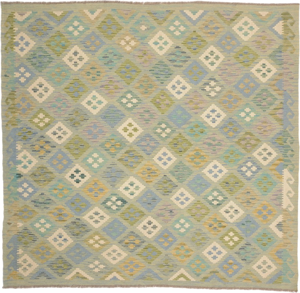 Kilim Tappeto 200 x 200 (Pakistan) Annodato A Mano