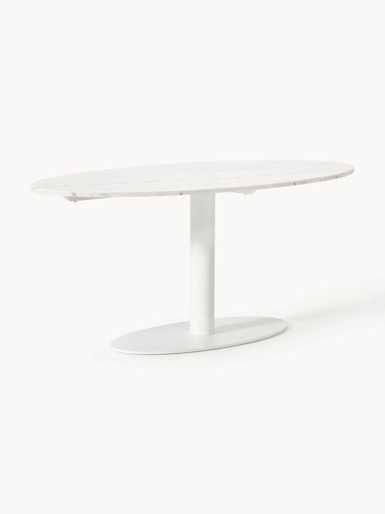 Tavolo ovale in marmo Miley, 180 x 90 cm