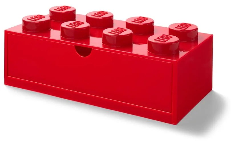 Scatola da tavolo rossa con cassetto , 31 x 16 cm - LEGO®