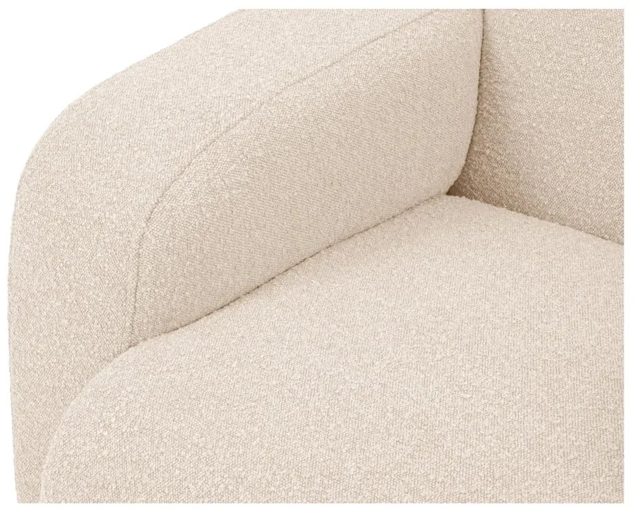 Divano angolare beige in tessuto bouclé (angolo destro) Molino - Micadoni Home