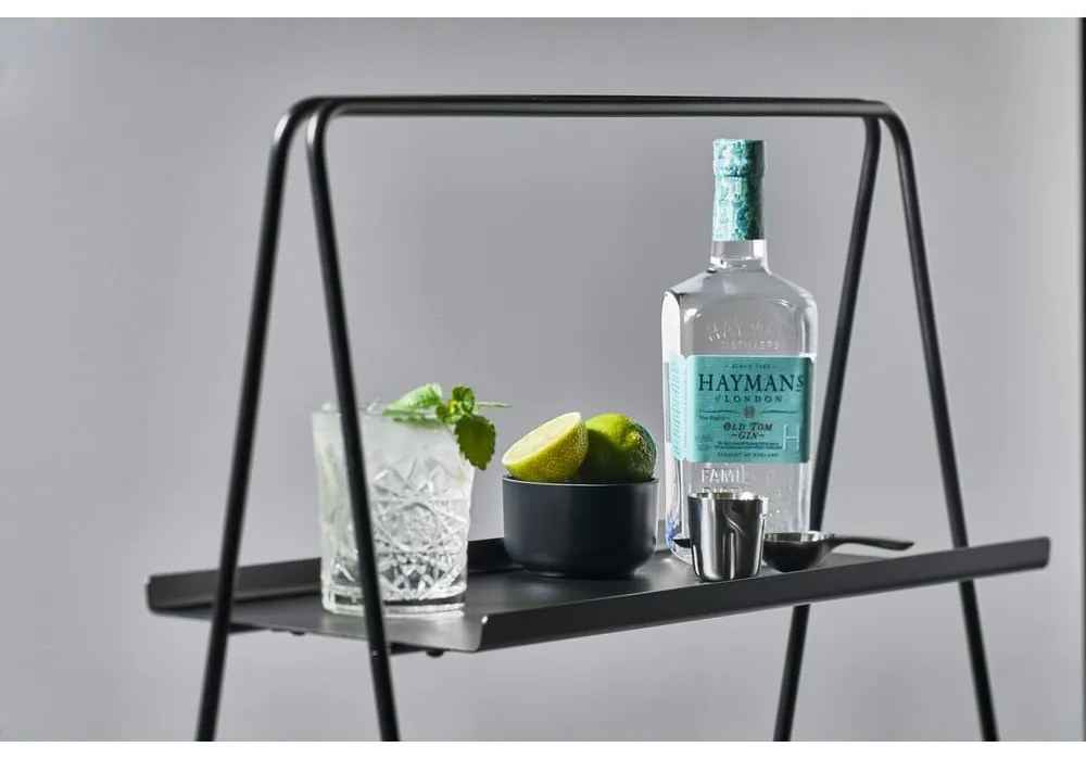 Scaffale in metallo nero 53x75 cm A-Table - Zone