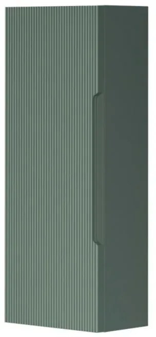 Pensile bagno sospeso H 75 cm verde opaco cannettato reversibile Rigo