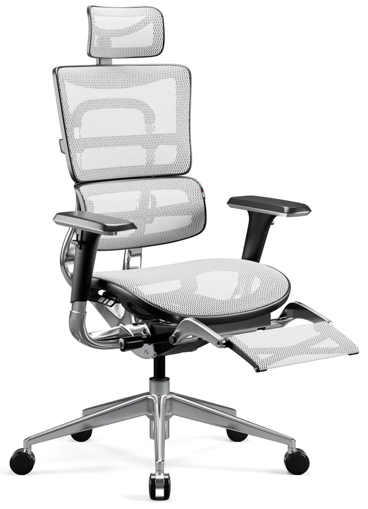 Sedia ergonomica Diablo V-Master: nero e bianco