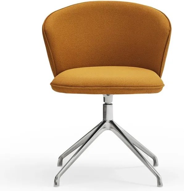 Set di sedie da pranzo color senape in imbottito 2 pz Add – Teulat