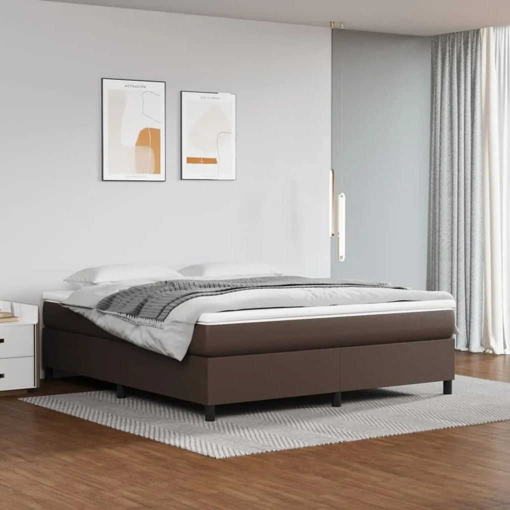 Giroletto Marrone 160x200 Cm İn Similpelle /