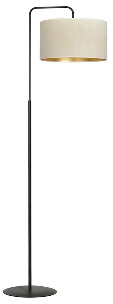 Piantana Contemporaneo Ganesha Acciaio Nero Bianco 1 Luce E27 Ip20