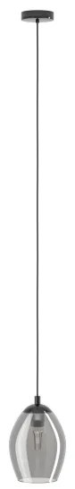 Eglo 39564 - Lampadario a sospensione con filo ESTANYS 1xE27/60W/230V fumé