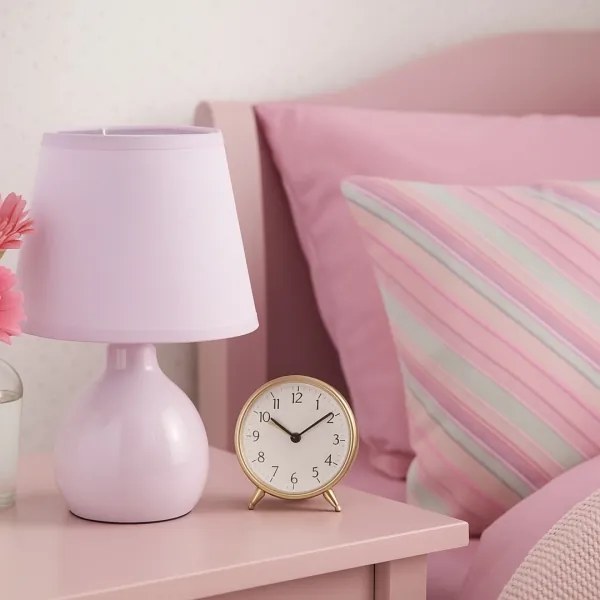 Rabalux 74078 - Lampada da tavolo INGRID 1xE14/40W/230V rosa