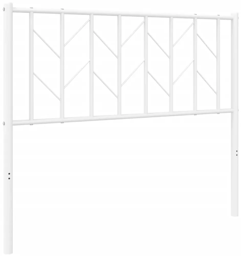 Testiera in metallo bianco 100 cm