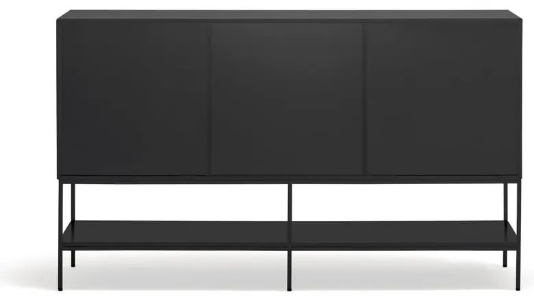 Cassettiera nera 166x98x45 cm Platt – Teulat