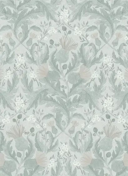 Florale Tapete Thistle von Boras - 7205