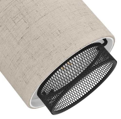 Eglo 43658 - Applique ROSLEY 3xE14/40W/230V nero/beige