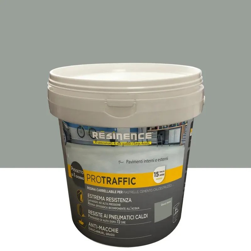 Resina epossidica Protraffic RESINENCE 2 L grigio medio satinato