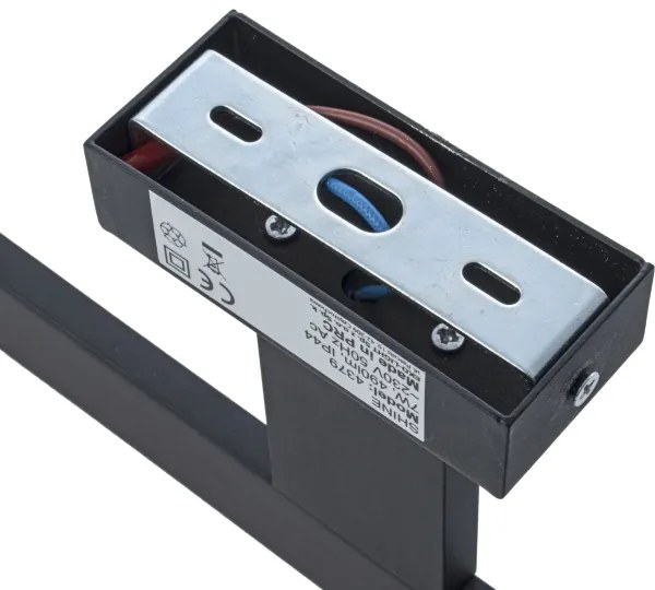 Applique da bagno SHINE LED/7W/230V 30 cm IP44 nero