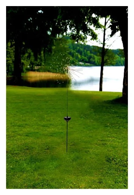 Apparecchio solare a LED per esterni con LED bianchi , altezza 100 cm Firework - Star Trading
