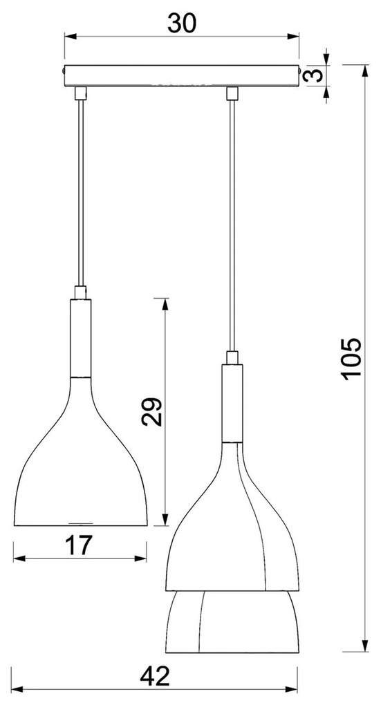 Luminex Lampada a sospensione Noak, a 3 luci, beige/oro, rotonda, acciaio