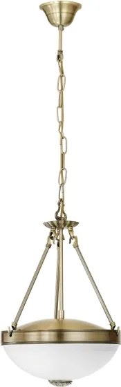 Eglo 82747 - Lampadario a sospensione con catena SAVOY 2xE27/60W/230V bronzo