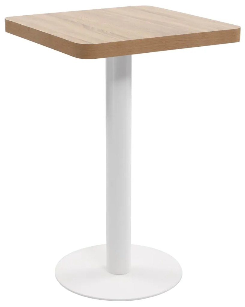 Tavolo Da Bistrot Marrone Chiaro 50x50 Cm İn Mdf /