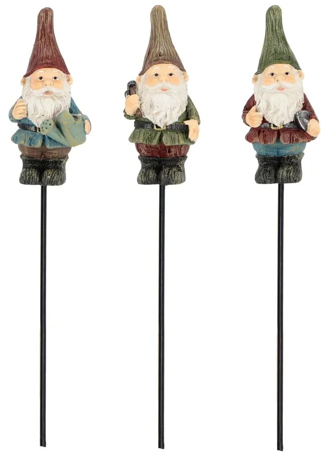 Tappi da giardino in poliresina in set di 3 pezzi Gnome - Esschert Design