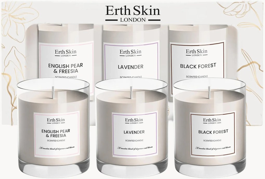 Set di 3 candele profumate Tranquil Forest Nights